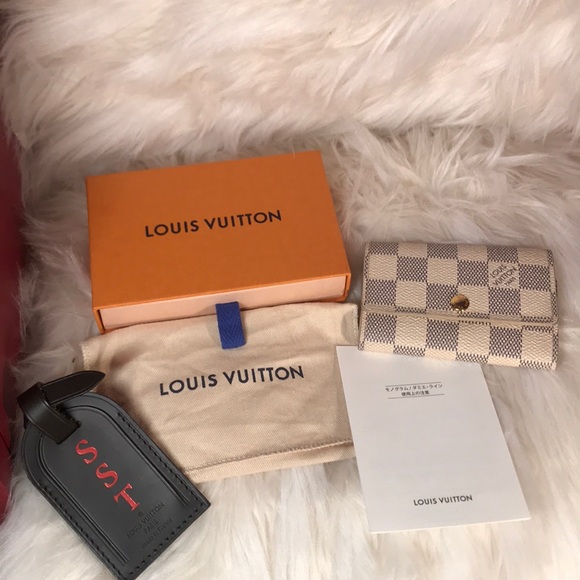 Louis Vuitton Accessories - 🌟SOLD🌟Authentic Damier Azur 6 Ring Key Holder -